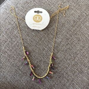 Gorjana Gold and Purple Amethyst Necklace